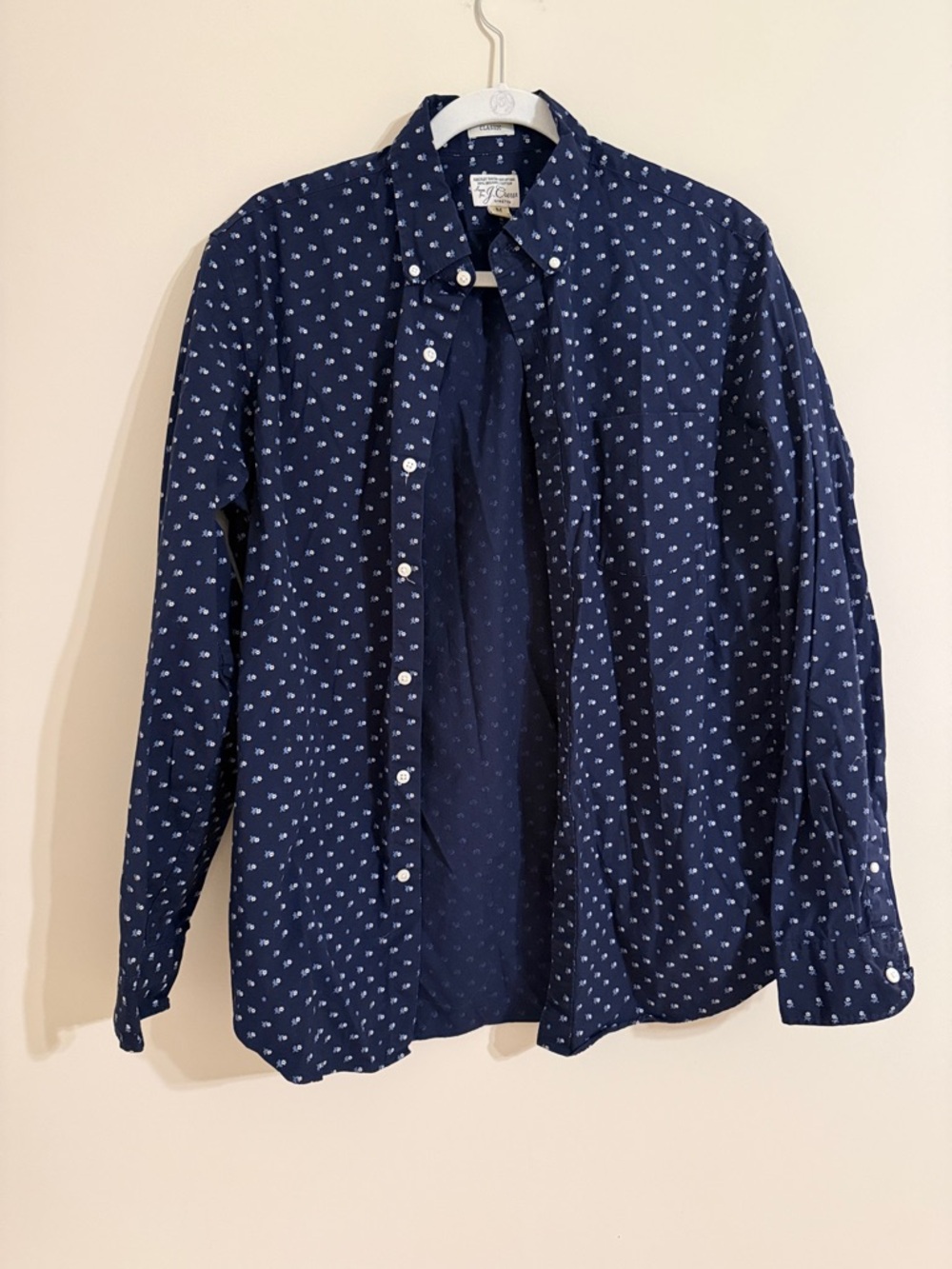 J. Crew Classic Fit Floral Button Down Shirt SZ MED